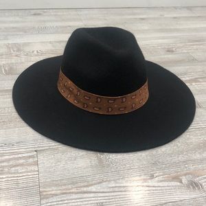 ❤️4/$20 ⭐️NWT⭐️ a.new.day Black Wide Brimmed Adjustable Wool Hat